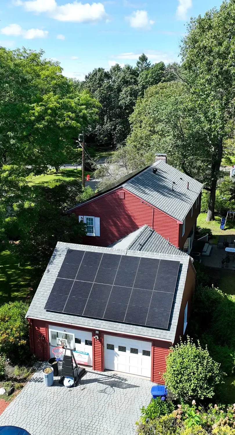 Solar Installation in Hopkinton by Golden Group Roofing